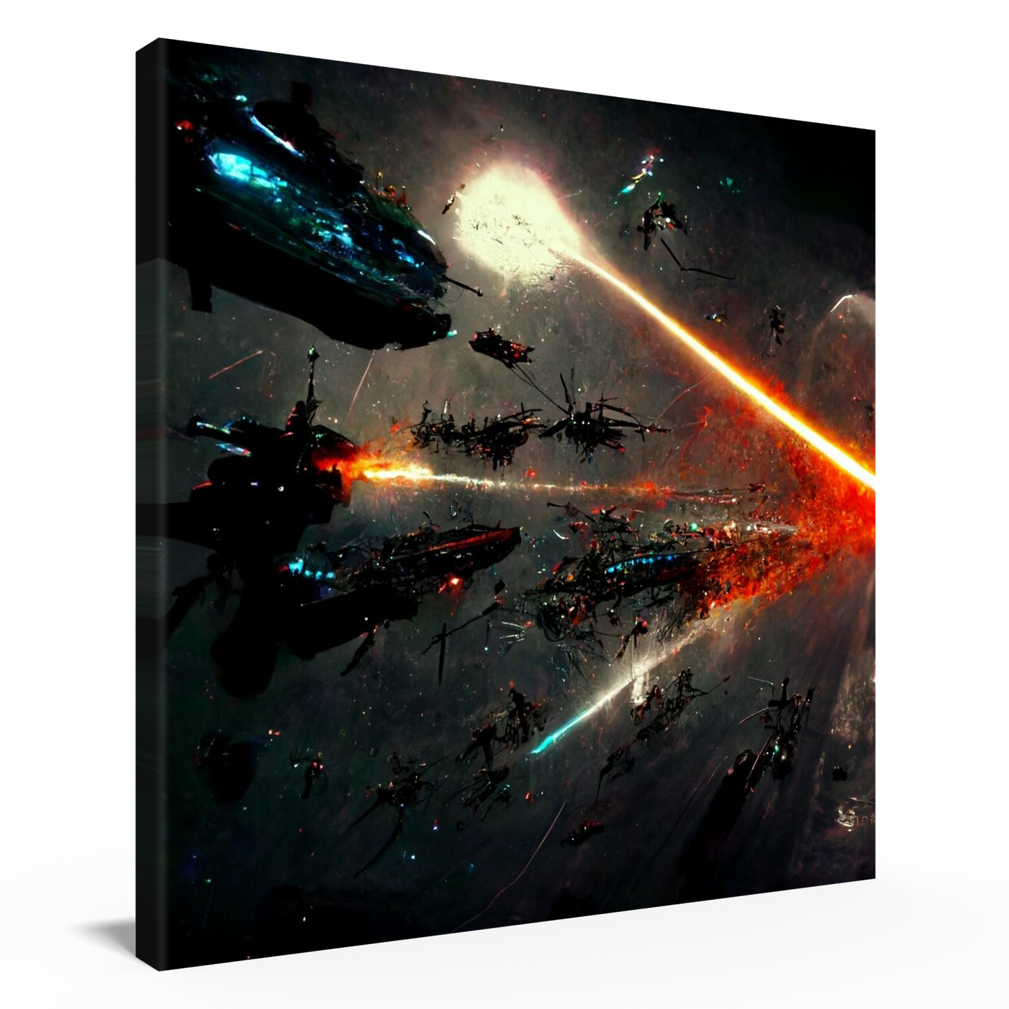 Space Battle Beta Hanging Wall Art