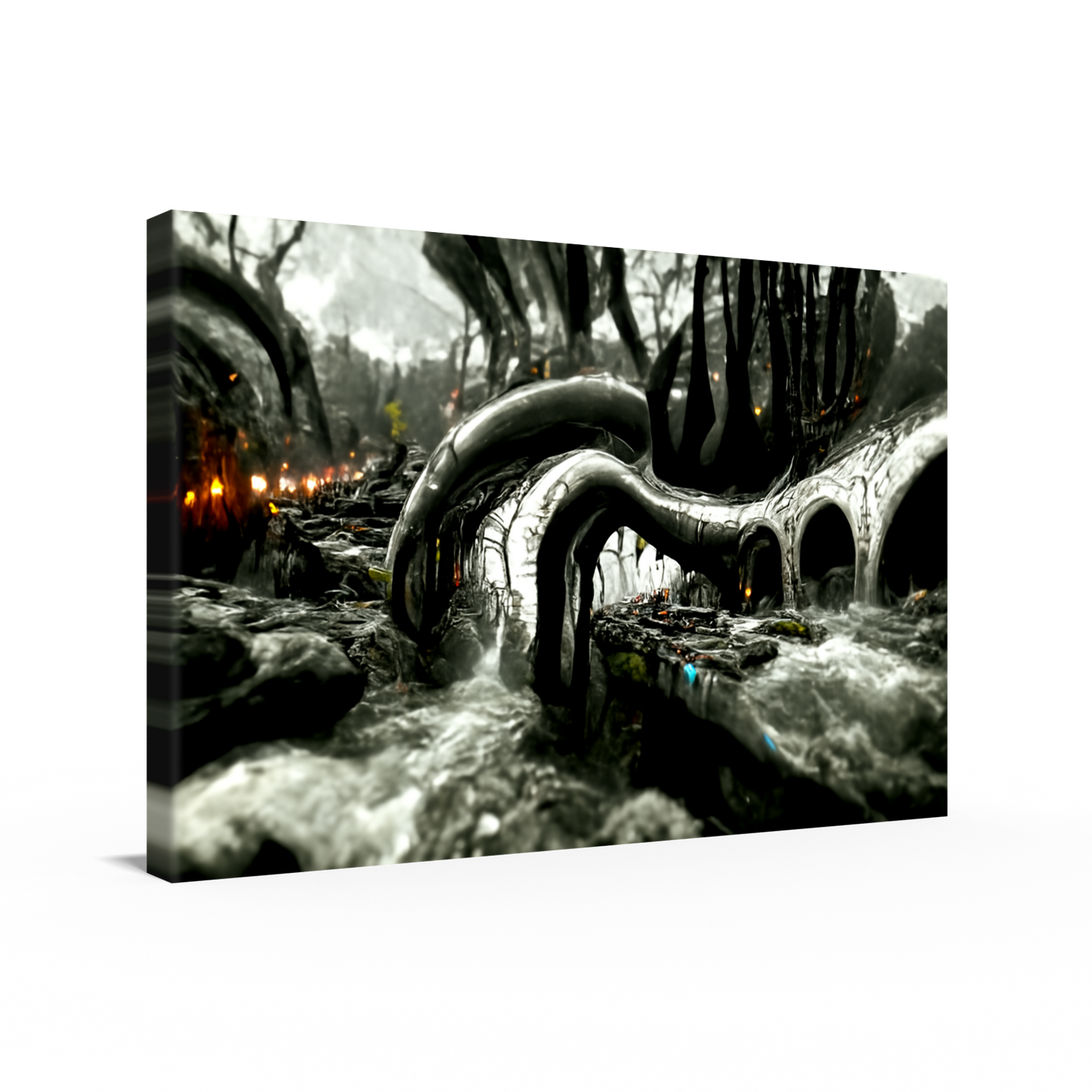 Alien Landscape Hanging Art