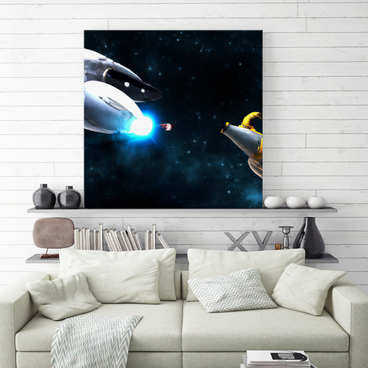 Space Battle Typhon 2 Hanging Wall Art