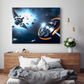 Spacestation Battle Excelsior Hanging Wall Art