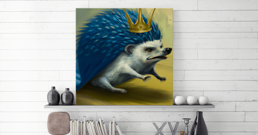 King of the Hedgehogs Hanging Wall Art
