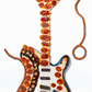 Pepperoni Pizza Guitar Hanging Wall Art
