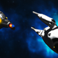 Space Battle Typhon Hanging Wall Art