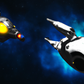 Space Battle Typhon Hanging Wall Art