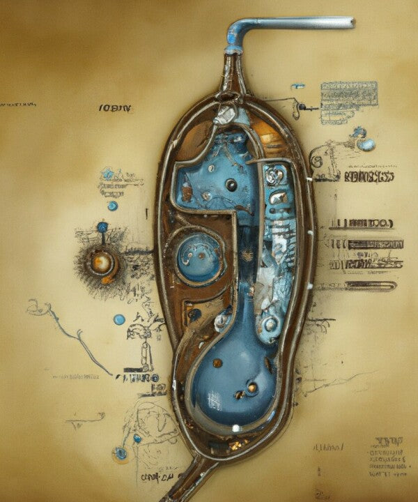 Steampunk Mitochondria Hanging Wall Art