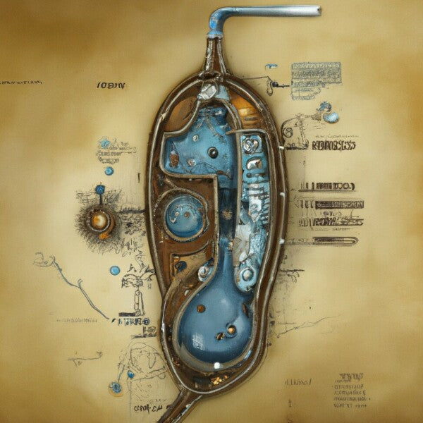 Steampunk Mitochondria Hanging Wall Art