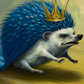 King of the Hedgehogs Hanging Wall Art