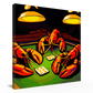 Lobsters Playing Poker Wall Art