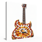 Sun-Dried Tomato Pizza Guitar Hanging Wall Art