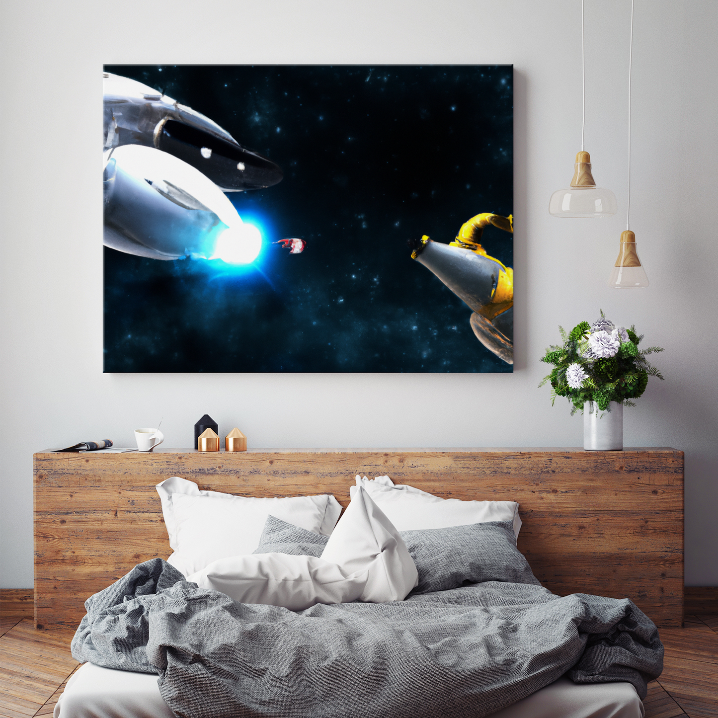 Space Battle Typhon 2 Hanging Wall Art