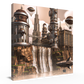 Steampunk Waterfall Landscape Typhon Hanging Wall Art