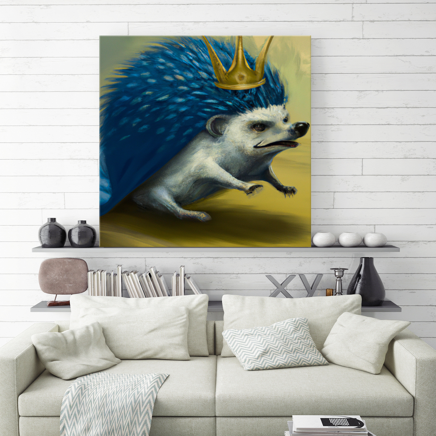 King of the Hedgehogs Hanging Wall Art