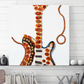 Pepperoni Pizza Guitar Hanging Wall Art