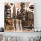 Steampunk Waterfall Landscape Typhon Hanging Wall Art