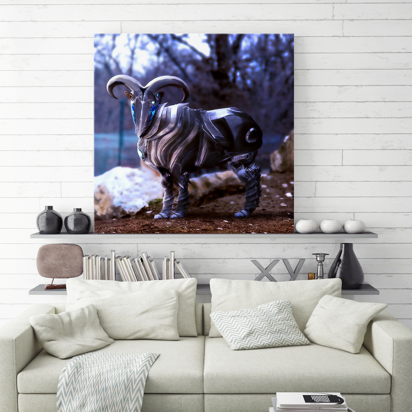 Armorer Goat of the Future Hanging Wall Art