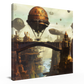 Steampunk Waterfall Landscape Hanging Wall Art