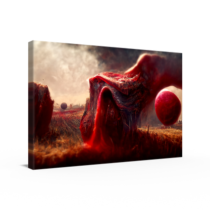 Alien Landscape Alpha Hanging Wall Art